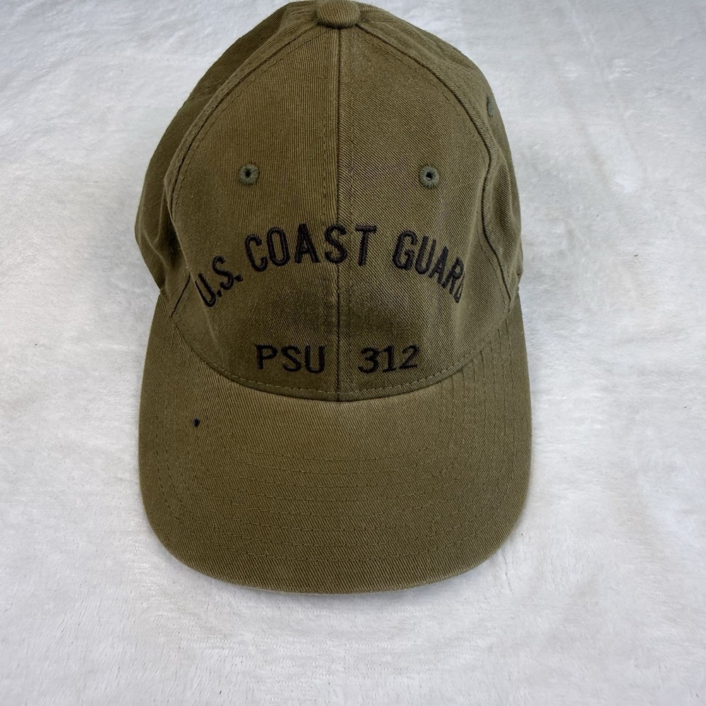 US Coast Guard PSU 312 Port Security Unit Flexfit Hat Cap Military Olive S/M
